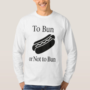 Te branden of niet te branden Hot Dog Typography D T-shirt