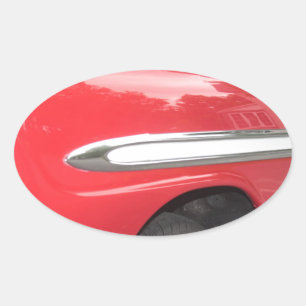 Te Chrome! Te cool! Ovale Sticker