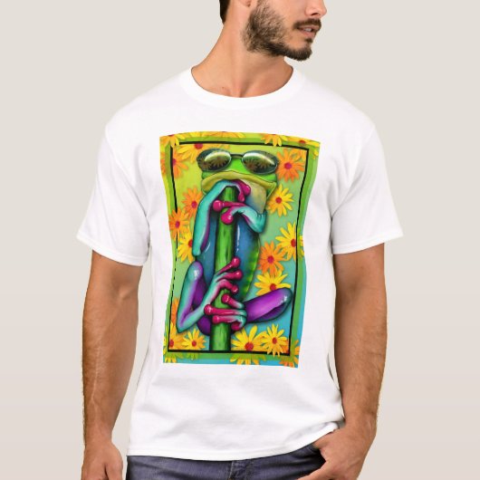 Te Cool Daisy Frog T-shirt (Voorkant)
