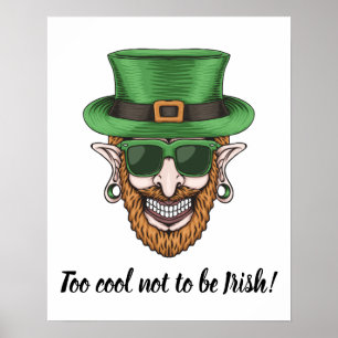 Te Cool Irish Man Poster