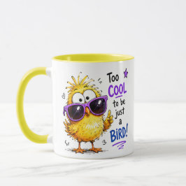 Te Cool om Gewoon een Vogel te Zijn Grappige Vogel Mok