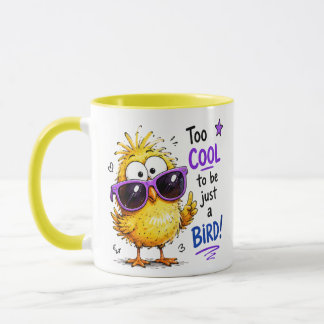 Te Cool om Gewoon een Vogel te Zijn Grappige Vogel Mok