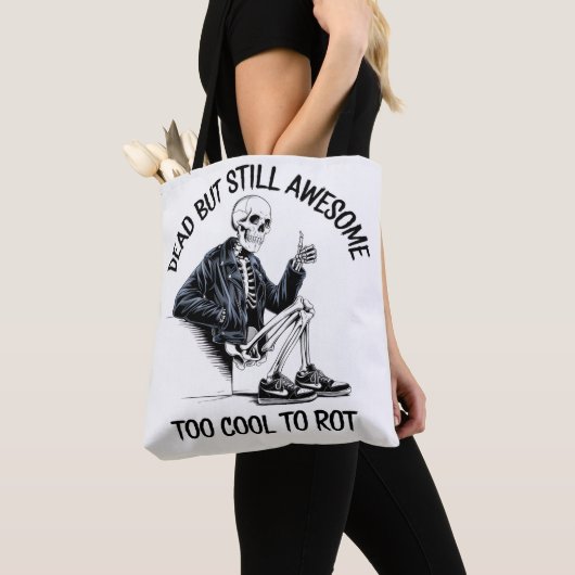 Te cool om Rot Skeleton Design Gift Draagtas (Dichtbij)