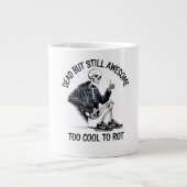 Te cool om te rotten Skeleton Design Extra Grote Beker (Voorkant)