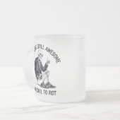 Te cool om te rotten Skeleton Design Matglas Koffiemok (Voorkant links)