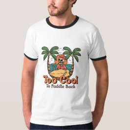 Te cool om terug te peddelen t-shirt