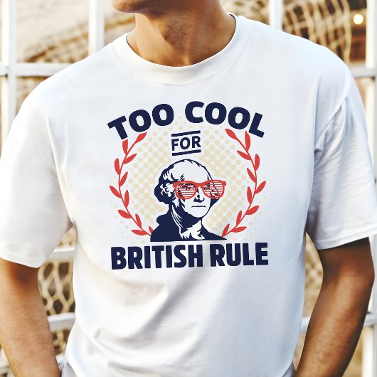 Te cool voor Britse regel T-shirt