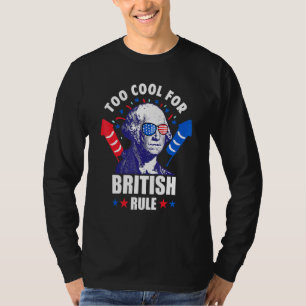Te cool voor de Britse regering George Washington T-shirt