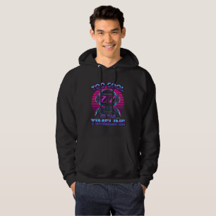 Te cool voor deze tijdlijn - Retro Neon Robot T-SH Hoodie