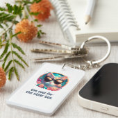 Te cool voor het ontwerp van de kattenbak sleutelhanger (Voorkant Rechts)