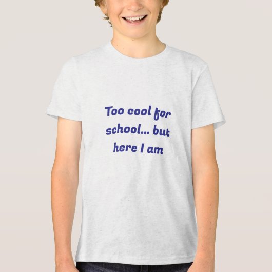 Te cool voor school T-shirt - Back to School Vibes (Voorkant)