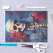 Te cool voor Skull, Denim Skelet met Attitude Tissuepapier (Craft)