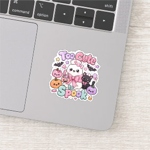 Te cute om Halloween te laten schrikken Cute Ghost Sticker