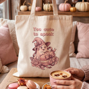 Te Cute Om Te Laten Schrikken Coquette Roze Geest Tote Bag