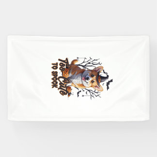 Te Cute Om Te Laten Schrikken Grappige Halloween H Spandoek