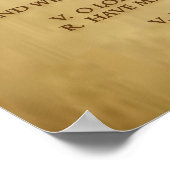 TE DEUM PRAYER POSTER (Hoek)