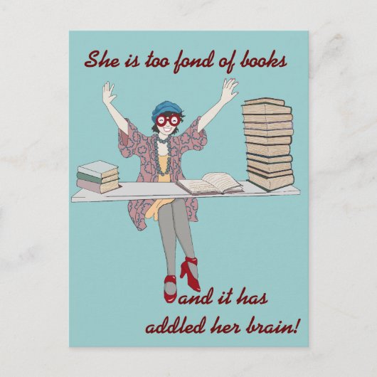 Te Dierbaar van Boeken Briefkaart (Voorkant)