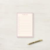 Te doen lijst afgespeeld patroon post-it® notes (Op bureau)