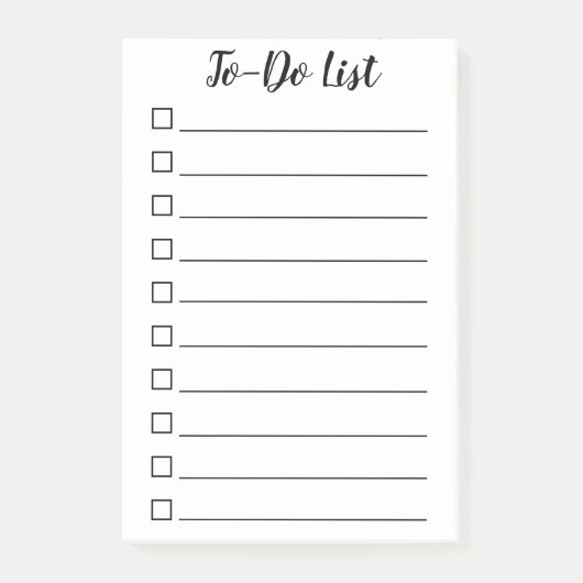 Te doen lijst post-it® notes (Voorkant)