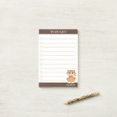 Te doen Lijst & Schattigee Tabby Cat Post-it® Notes (Op bureau)