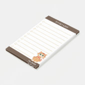 Te doen Lijst & Schattigee Tabby Cat Post-it® Notes (Schuin)