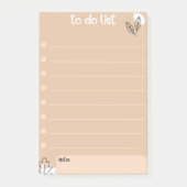 Te doen met Floral Design Style Post-it® Notes (Voorkant)