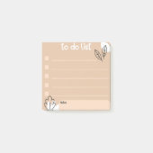 Te doen met Floral Design Style Post-it® Notes (Voorkant)