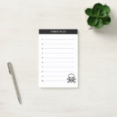 Te doen met schedel en Bot Post-it® Notes (Kantoor)