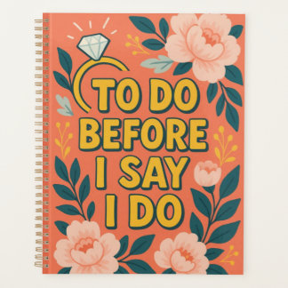 Te Doen Voordat Ik Ja Zeg - Bloemstuk trouwplanner Planner
