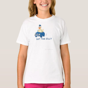 Te Dom geworden – Grappige Eend Autorij Cartoonesk T-shirt