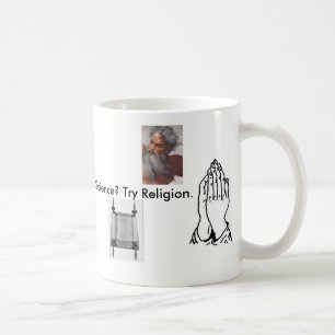 Te dom om wetenschap te begrijpen? Probeer Religie Koffiemok