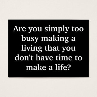 Te druk? Sizzle Kaart