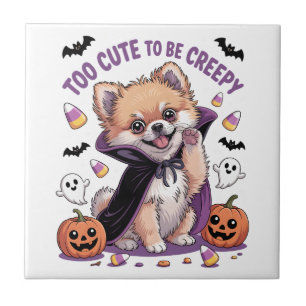 Te Erg Schattig om een Griezelige Halloween T-shir Tegeltje