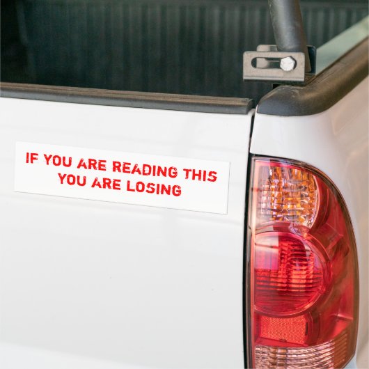 Te ernstig bumpersticker (Op Truck)