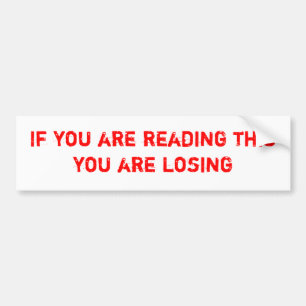 Te ernstig bumpersticker