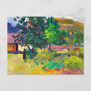 Te Fare, Het Huis landschapskunst van Paul Gauguin Briefkaart