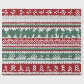 Te feestelijk rood en wit cadeaupapier (Vlak)