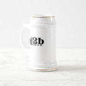 Te gebruiken groom bierpul (Voorkant links)