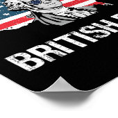 Te Geil Voor Britse Regel George Washington Grappi Poster (Hoek)