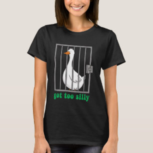 Te gek Gekke Gans Stomme Pun Humor voor Dierenlief T-shirt