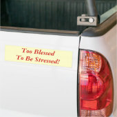 Te gek om gestoord te worden! bumpersticker (Op Truck)