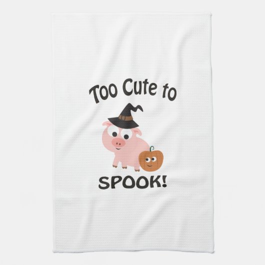 Te gek voor Spook! Pig Witch Theedoek (Verticaal)