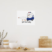 Te Gekke Funny Goose Police Humor Poster (Keuken)