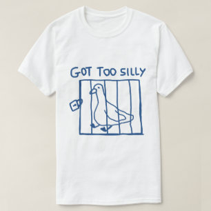 Te Gekke Gans Meme Grappige Dierenwoordspeling T-shirt