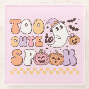 Te gif aan Spook Halloween Glazen Onderzetter
