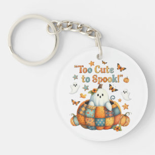 Te gif aan Spook Halloween Sleutelhanger