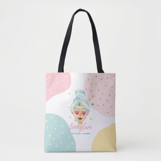 Te glamoureus om een grapje te maken Grappige Cute Draagtas (Voorkant)