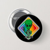 Te grazen voor de aarde ronde button 5,7 cm (Voorkant /achterkant)