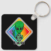 Te grazen voor de aarde sleutelhanger (Achterkant)