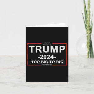 - Te groot om Gezegde Trump 2024 Grappig citaat te Kaart